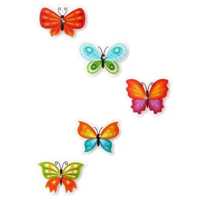 Alt view image 3 of 7 - Bike Wheel Spoke Decorations 24 Clip-On Flower & Butterfly Accessories Fun Bicycle Spoke Decorations for Kids, Girls, Toddlers Easy Snap-On, Colorful Bike Gifts