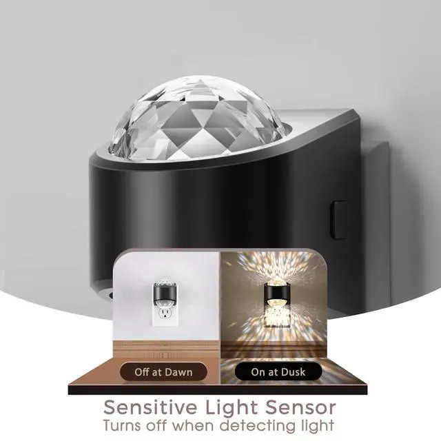 Alt view image 5 of 7 - Night Light, Night Lights Plug into Wall, LED Projector Night Light, Soft White for Bedroom, Dimmable Brightness Dusk to Dawn Nightlight for Kids, Nursery, Bathroom, Home Decor, Gaming Room