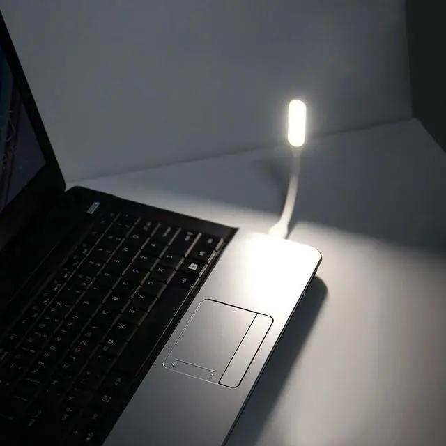 Alt view image 2 of 2 - Mini USB Light for Keyboard, LED Laptop Computer Light, Flexible USB Lamp for Notebook PC, Adjustable Gooseneck Reading Lamp, LED Lighting Source