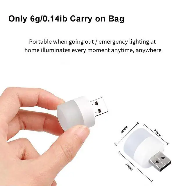 Alt view image 6 of 6 - USB Plug Lamp, Mini LED Eye Protection Night Light 7 Pack Red/Yellow/Blue/Green/Purple/Warm/White Color Holiday Decorative Lights