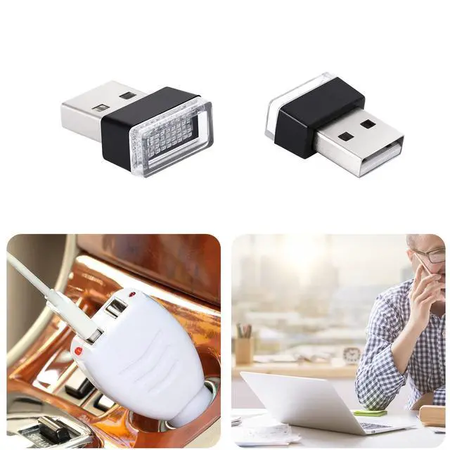 Alt view image 6 of 7 - 7 Pieces Mini USB LED Light Car Interior Lights USB LED Atmosphere Lamp Light Plug-in 5V Universal USB Light Interior Ambient Lighting Kit for Cars Laptops Night Led Lights Decoration (7 Colors)