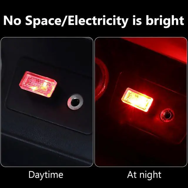 Alt view image 4 of 7 - 7 Pieces Mini USB LED Light Car Interior Lights USB LED Atmosphere Lamp Light Plug-in 5V Universal USB Light Interior Ambient Lighting Kit for Cars Laptops Night Led Lights Decoration (7 Colors)