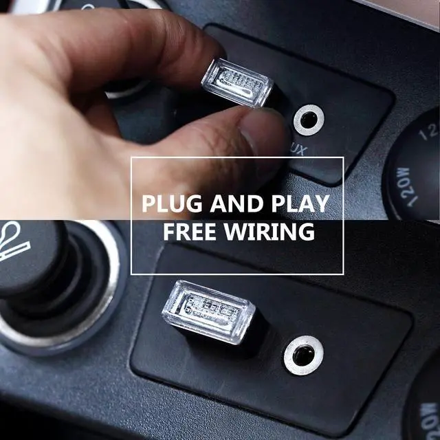 Alt view image 5 of 7 - 7 Pieces Mini USB LED Light Car Interior Lights USB LED Atmosphere Lamp Light Plug-in 5V Universal USB Light Interior Ambient Lighting Kit for Cars Laptops Night Led Lights Decoration (7 Colors)