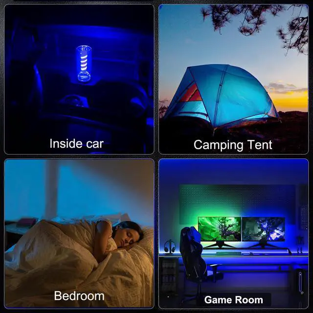 Alt view image 5 of 7 - 2PCS Retro USB Car Lights, Touch Dimmable Car Atmosphere Lamp, Mini Glass Bottle LED Night Light Bulb, Plug-in USB Light for Car Interior, Bedroom, Camping, Hallway Decoration (Blue)