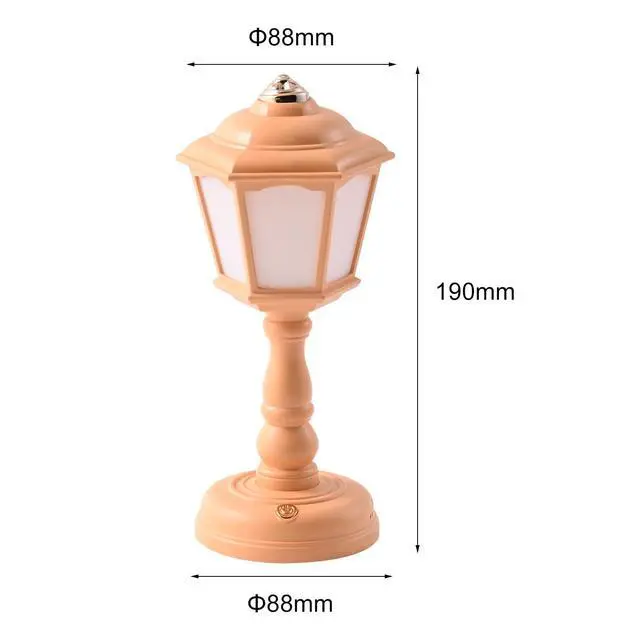 Alt view image 2 of 7 - Mini Vintage LED Desk Lamp - Dimmable Table Reading Light with USB Charging Port, Sensitive Control, Eye-Caring Office Lighting - Beautiful Decorative (Yellow)