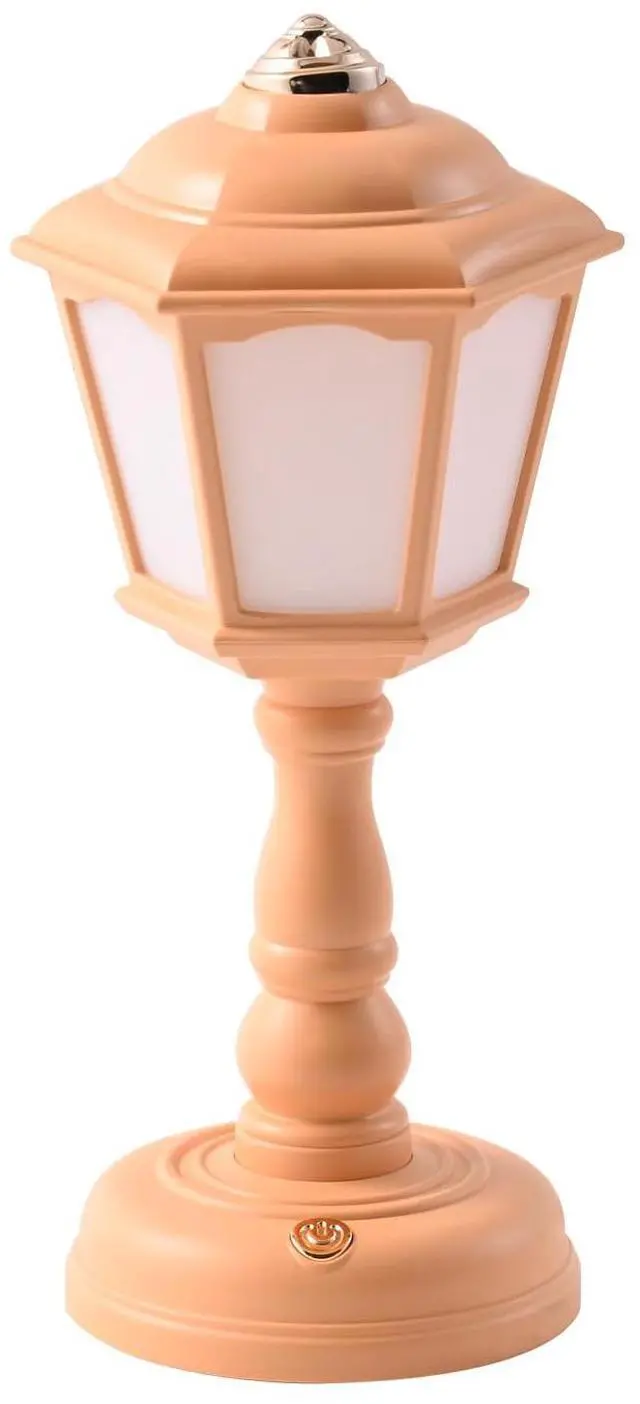 Main image of Mini Vintage LED Desk Lamp - Dimmable Table Reading Light with USB Charging Port, Sensitive Control, Eye-Caring Office Lighting - Beautiful Decorative (Yellow)