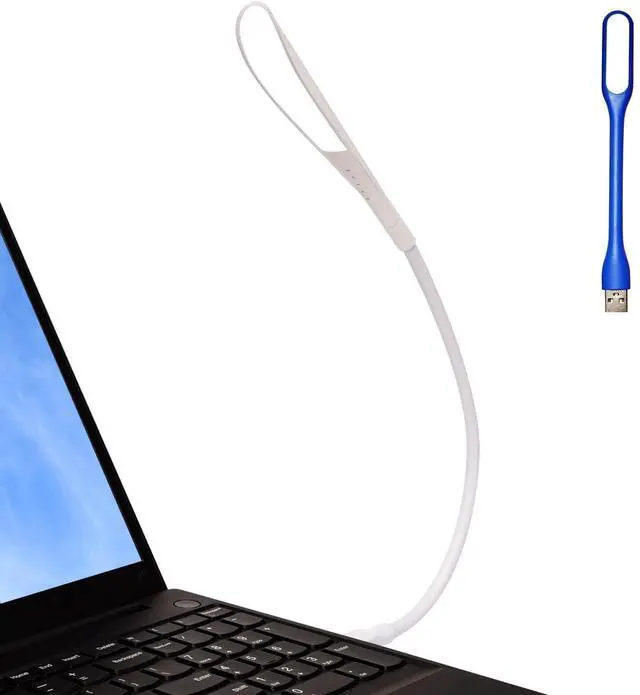 Main image of Mini USB Light for Laptop, Flexible Keyboard Light, Dimmable USB Lamp(14-LED-Bead, 3-Level Adjustable Brightness, On/Off Touch Switch, White)