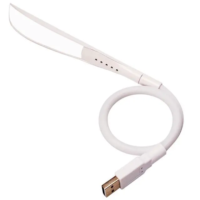 Alt view image 2 of 6 - Mini USB Light for Laptop, Flexible Keyboard Light, Dimmable USB Lamp(14-LED-Bead, 3-Level Adjustable Brightness, On/Off Touch Switch, White)