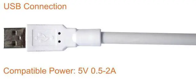 Alt view image 5 of 6 - Mini USB Light for Laptop, Flexible Keyboard Light, Dimmable USB Lamp(14-LED-Bead, 3-Level Adjustable Brightness, On/Off Touch Switch, White)