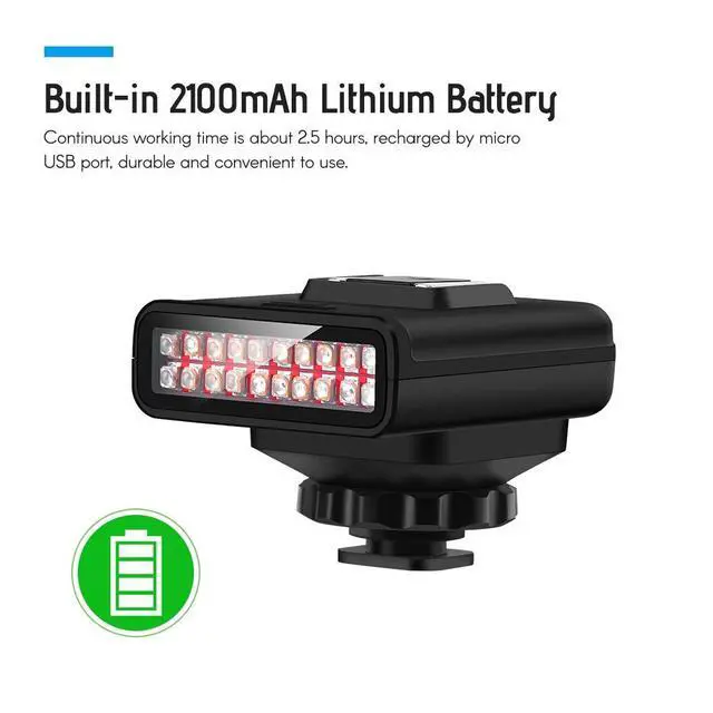Alt view image 6 of 7 - LN-3 Studio IRLight LED Light USB Rechargeable Infrared Night Vision Infrared Illuminator Replacement Compatible with DSLR Camera Photography Lighting Accessory