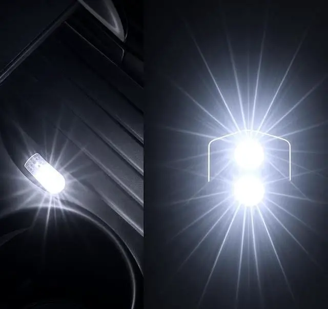 Alt view image 7 of 7 - Type C Adapters Atmosphere Light 1-Pack (White) | Universal Plug-in Miniature LED Night Light for Car Interior and Trunk Ambient Lighting, Easy Installation, Energy Efficient