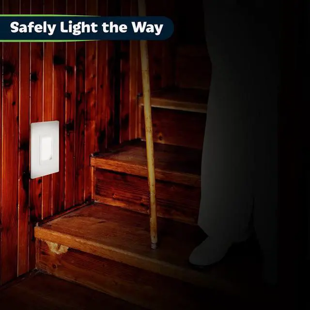 Alt view image 3 of 7 - Full Face LED Decorator Guide Light with Auto Sensor, White.