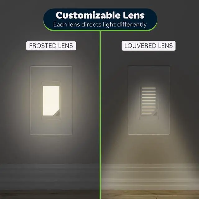 Alt view image 5 of 7 - Full Face LED Decorator Guide Light with Auto Sensor, White.