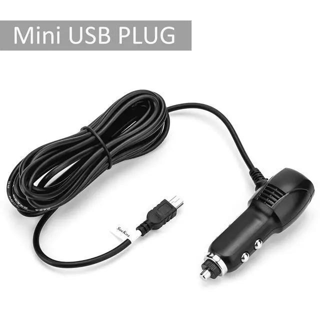 Alt view image 2 of 6 - Dash Cam Charger Mini USB, Car Charger with USB Port Compatible with APEMAN, Rexing, Byakov, AKASO, Crosstour, Trekpow, Pruveeo, OldShark, Garmin and Most Other Dash Cam, Android Devices. (11.5FT)