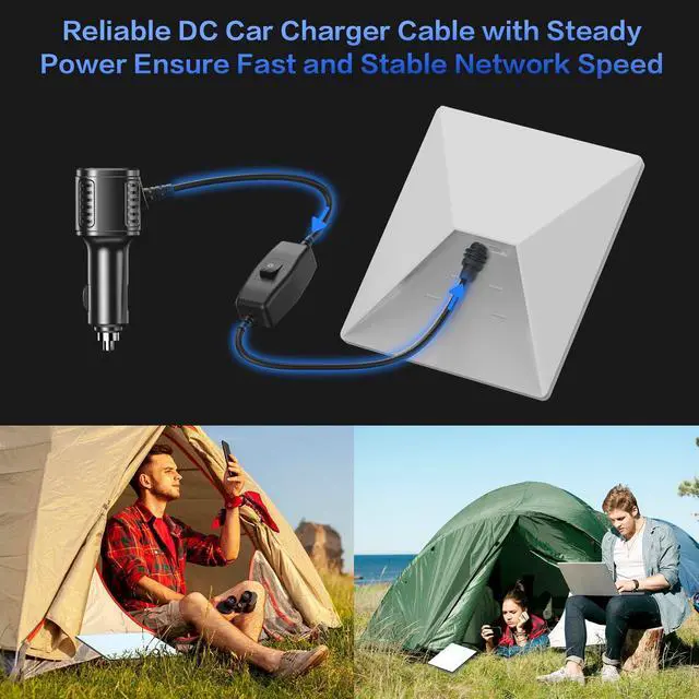 Alt view image 6 of 7 - Starlink Mini 3-in-1 Car Charger Power Cable 10FT 12V-48V DC