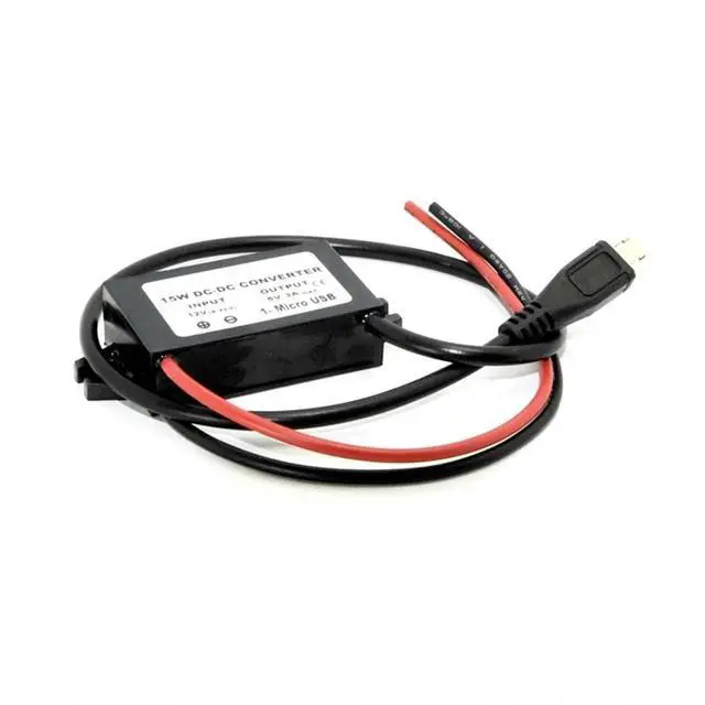 Alt view image 7 of 7 - 1pc 12V 24V to 5V 3A 15W Regulator Power Supply Module Dual USB Output Power Adapter Converter for Car Charger(Straight Headed mini)