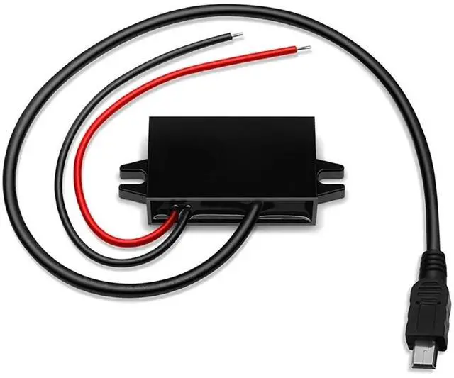 Main image of 1pc 12V to 5V 3A 15W Step Down Power Converter Power Supply USB Type-C Mini Charger for Auto Car Motorcycle Bus Truck(Single MINI USB)