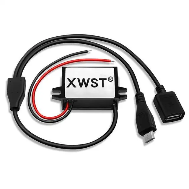 Alt view image 3 of 5 - DC DC 12V 24V 36V 48V 60V 72V to 5V Step Down Power Converter 3A 15W Micro Mini Ear USB Converter Charger for Car Charging(Single Micro USB)