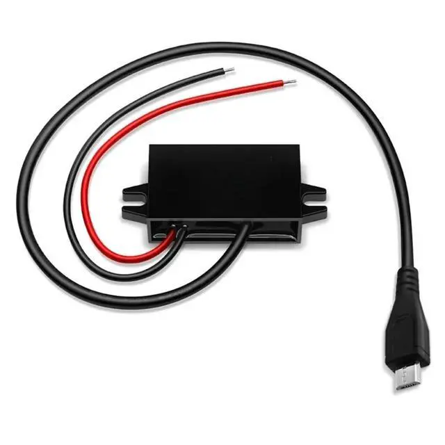 Alt view image 4 of 6 - 1pc 12V to 5V 3A 15W Step Down Power Converter Power Supply USB Type-C Mini Charger for Auto Car Motorcycle Bus Truck(Single MINI USB)