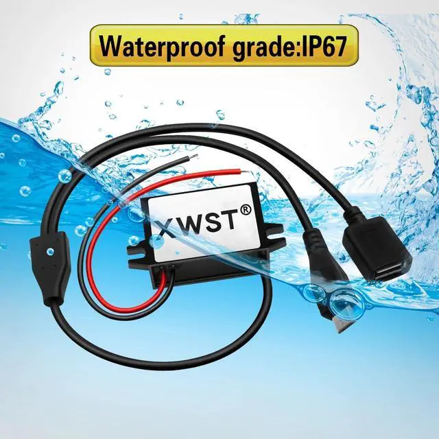 Alt view image 5 of 5 - DC DC 12V 24V 36V 48V 60V 72V to 5V Step Down Power Converter 3A 15W Micro Mini Ear USB Converter Charger for Car Charging(Single Micro USB)