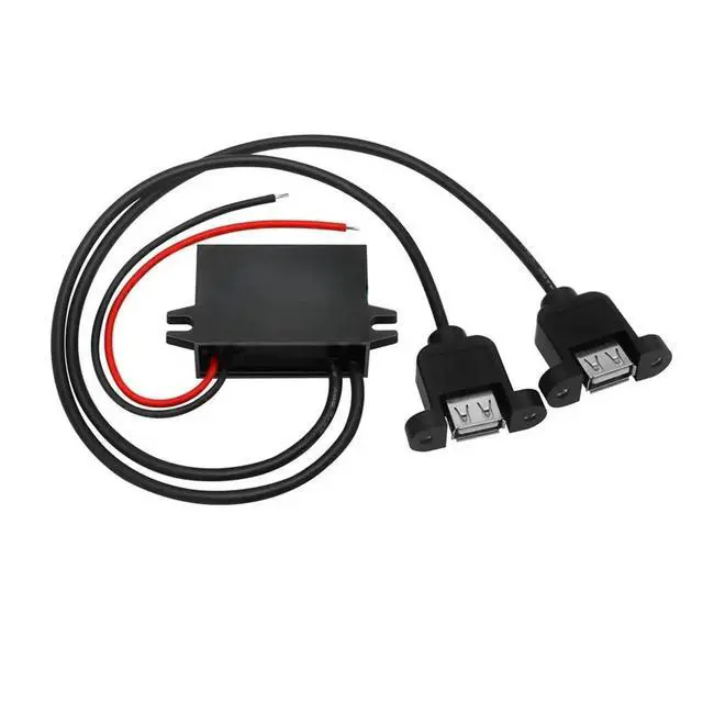 Alt view image 6 of 6 - 1pc 12V to 5V 3A 15W Step Down Power Converter Power Supply USB Type-C Mini Charger for Auto Car Motorcycle Bus Truck(Single MINI USB)