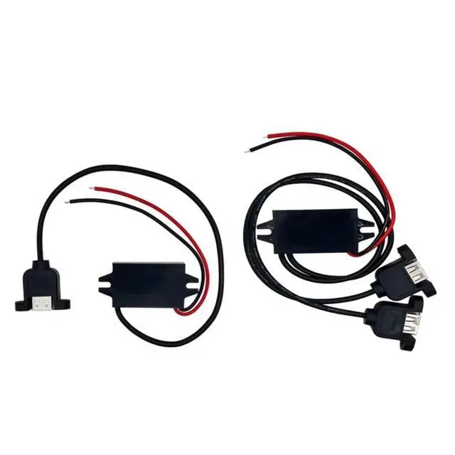 Alt view image 6 of 7 - 1pc 12V24V to 5V 3A Step Down Converter Power Supply Module for Adapter Mini Micro USB Car Male Female with Car Charger(Bend-Micro)