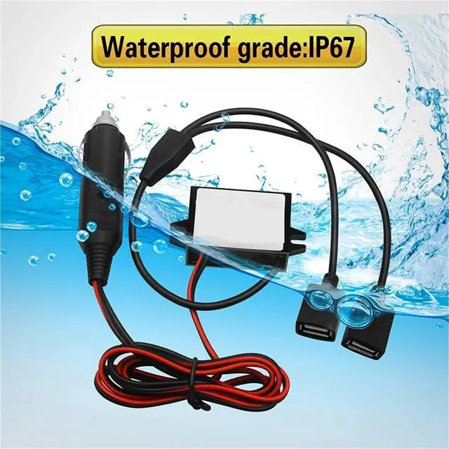 Alt view image 4 of 4 - DC Step Down Converter12V24V to 5V 3A Car Phone Charger USB 15W Buck Power Supply(Female and MINI USB)