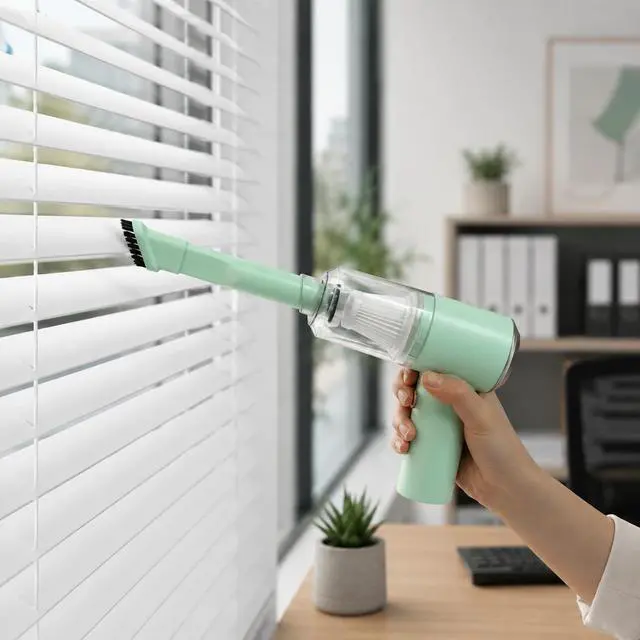 Alt view image 3 of 7 - Mini Handheld Vacuum Cordless, Lightweight Portable Small Vacuum Cleaner for Car, Desk, Keyboard, Sofa, Drawers and Crumbs, USB Rechargeable with Washable Filter, Mint Green
