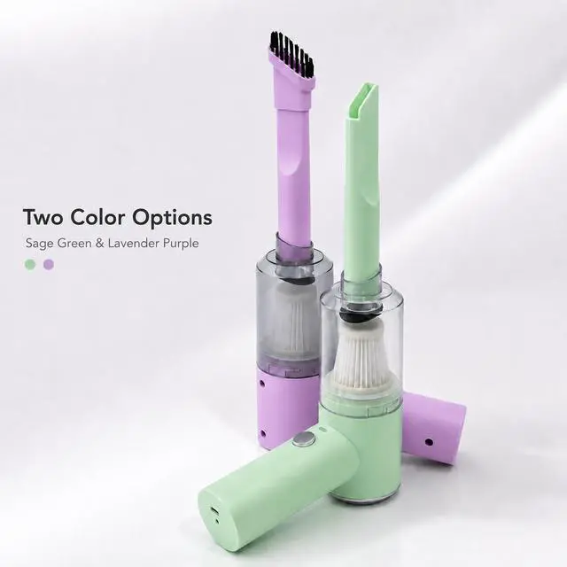 Alt view image 7 of 7 - Mini Handheld Vacuum Cordless, Lightweight Portable Small Vacuum Cleaner for Car, Desk, Keyboard, Sofa, Drawers and Crumbs, USB Rechargeable with Washable Filter, Mint Green