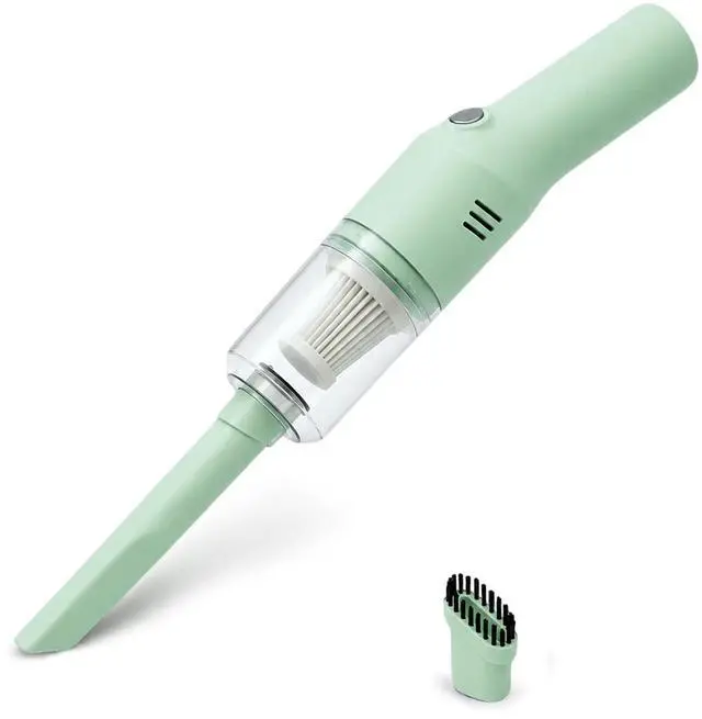 Main image of Mini Handheld Vacuum Cordless, Lightweight Portable Small Vacuum Cleaner for Car, Desk, Keyboard, Sofa, Drawers and Crumbs, USB Rechargeable with Washable Filter, Mint Green