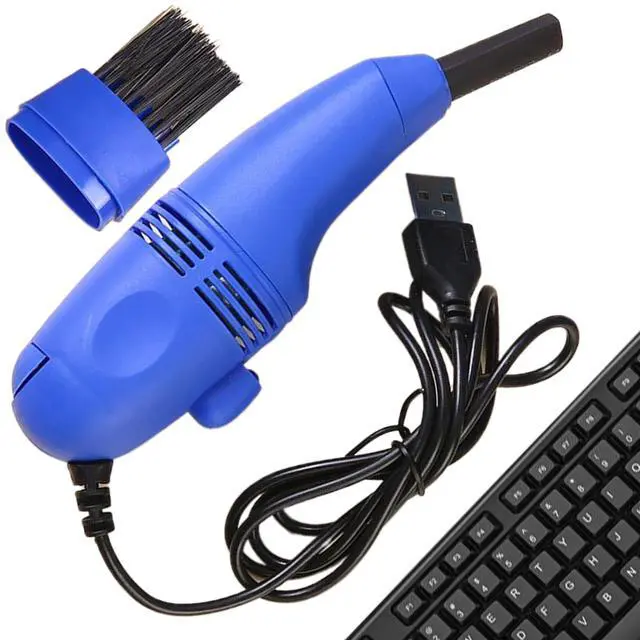 Alt view image 7 of 7 - Keyboard Vacuum Cleaner Portable Mini Desktop Vacuum Long Lasting Handheld Vacuum Cleaner with USB Cord, Nozzle Brush, Mini Vacuum Cleaner for Cleaning Laptop Dust, Hair, Crumbs