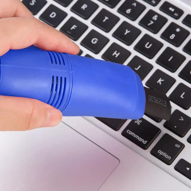 Alt view image 6 of 7 - Keyboard Vacuum Cleaner Portable Mini Desktop Vacuum Long Lasting Handheld Vacuum Cleaner with USB Cord, Nozzle Brush, Mini Vacuum Cleaner for Cleaning Laptop Dust, Hair, Crumbs