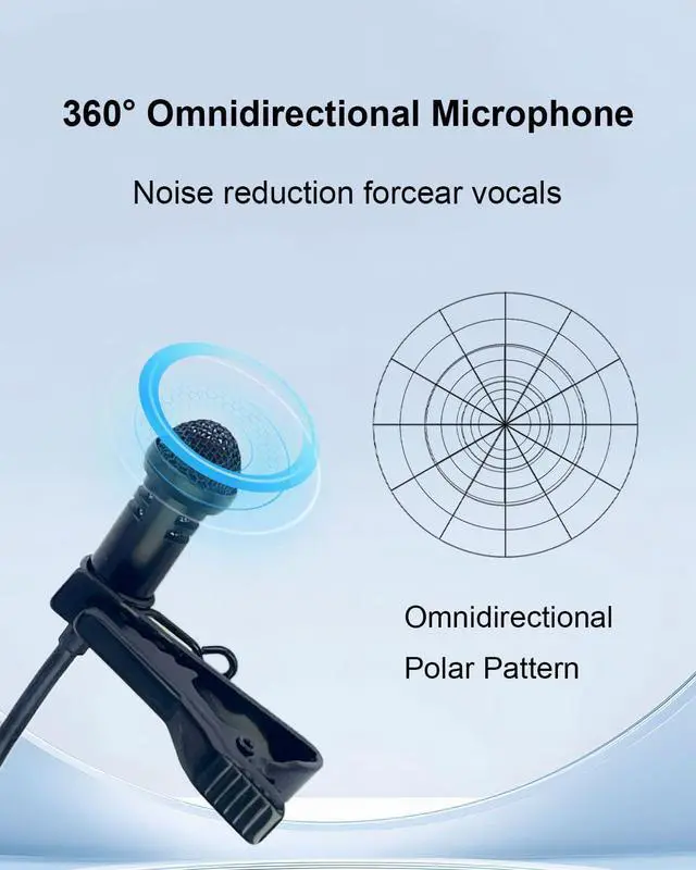 Alt view image 3 of 7 - 2-Pack Lavalier Microphone for DJI MIC 1/2 & Rode Wireless GO II