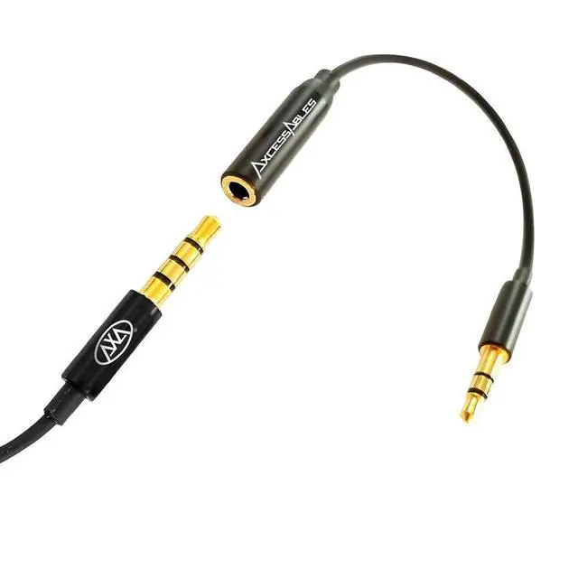 Alt view image 3 of 6 - Lavalier Microphone with 3.5mm TRRS Cable & TRS Adapter Omnidirectional Clip On Lapel Mic for iPhone Android Camera Laptop Wired Condenser Microphone for YouTube Podcast Interview