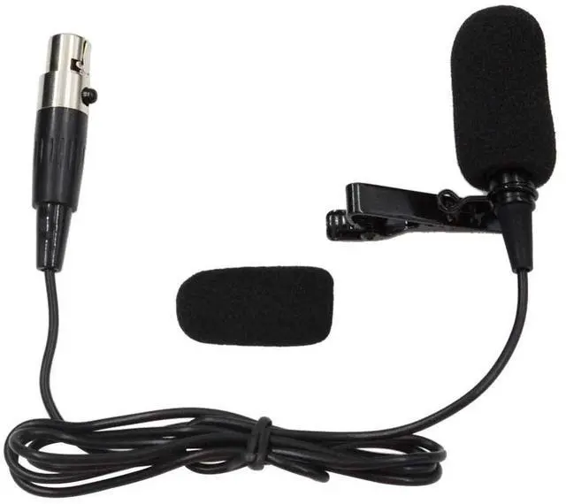 Main image of Lapel Microphone Lavalier Microphone Unidirectional Condenser Microphone Compatible with Shure Wireless Transmitter(Mini XLR TA4F Connector) for Shure Radio Mic Wireless bodypack Transmitter