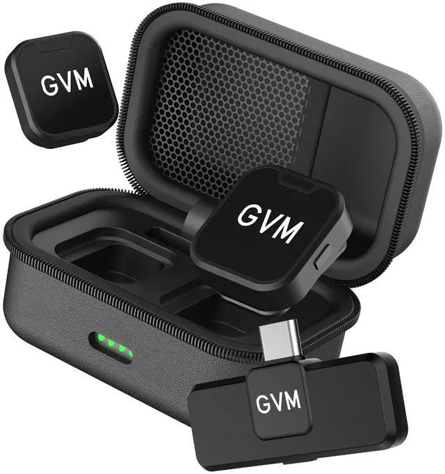 Main image of CM2 Wireless Lavalier Microphone, USB-C Clip-On Mic for iPhone 15/16/17 & Android, Mini Mic with Noise Cancelling and Charging Case for Content Creation, Vlogging, Podcast & Streaming