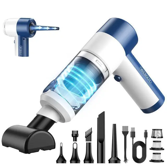 Main image of Car Vacuum/Air Duster Portable Cordless - 16000PA High Power Handheld Vacuum with 85,000RPM Brushless Motor, 4-in-1 Rechargeable Mini Vacuum & Blower & Pump for Car Detailing, Home, Office, Pet Hair