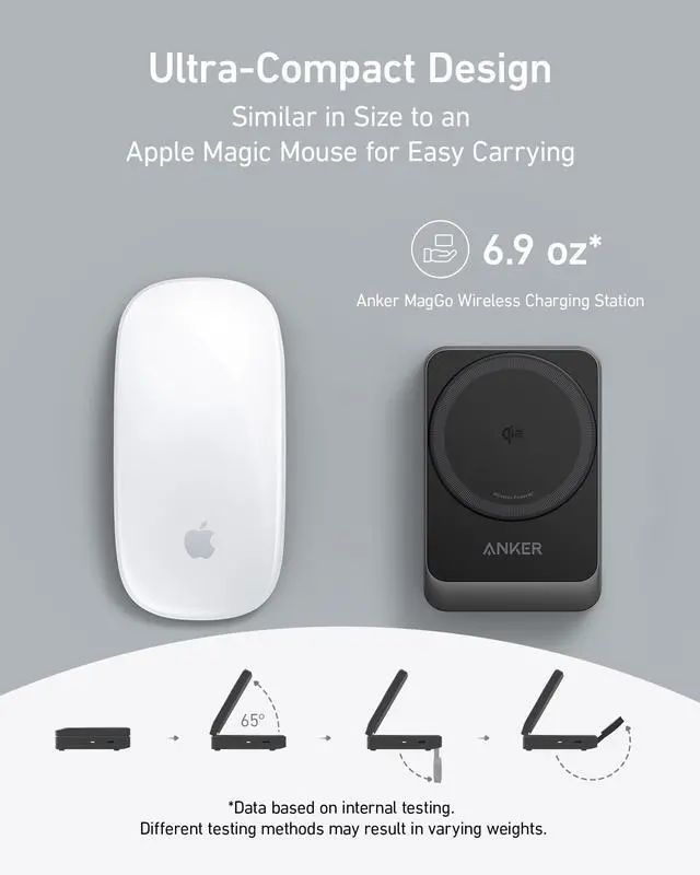 Alt view image 3 of 6 - MagGo 3-in-1 MagSafe Compatible Qi2 15W Foldable Charging Station