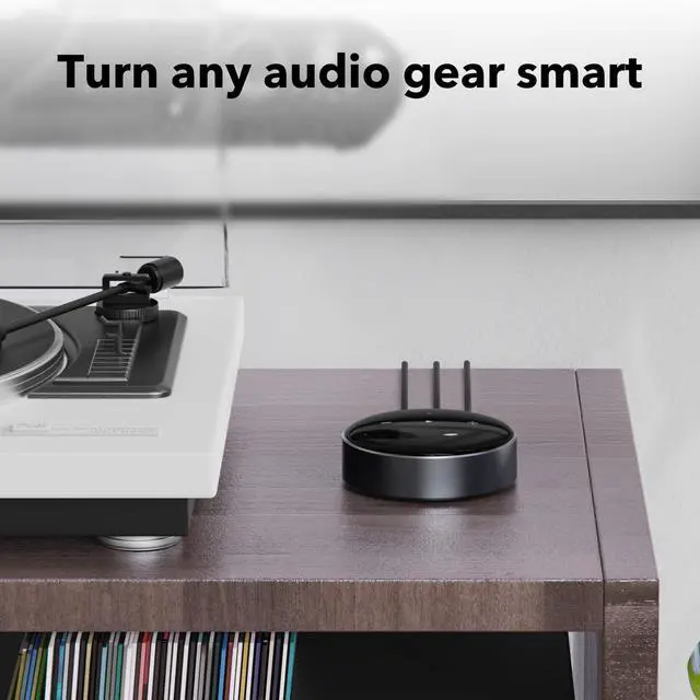 Alt view image 2 of 7 - Mini AirPlay 2 Wireless Audio Streamer, Multiroom Stereo, Preamplifier, Works with Alexa and Siri Voice Assistants, Stream Hi-Res Audio from Amazon Music, Tidal and More
