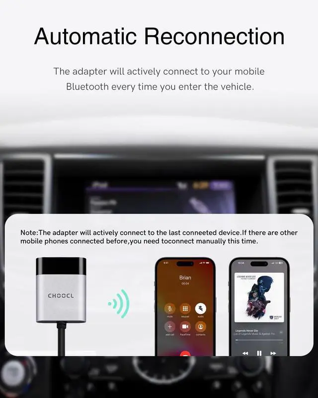 Alt view image 6 of 7 - USB Bluetooth Adapter,aptX HD Bluetooth Receiver for Car Audio