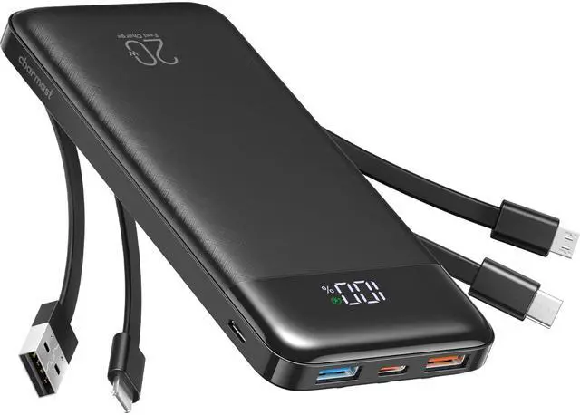 Main image of 20000mAh Power Bank with 4 Built-in Cables