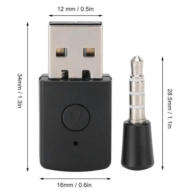 Alt view image 5 of 7 - Bluetooth USB Dongle, Mini Microphone Adapter, Receiver Transmitter for Gamepad Audio, Wireless Bluetooth Adapter for PC Speaker