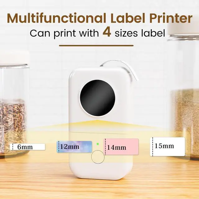 Alt view image 3 of 7 - D30 Mini Bluetooth Label Maker Machine with Tape Portable Printer