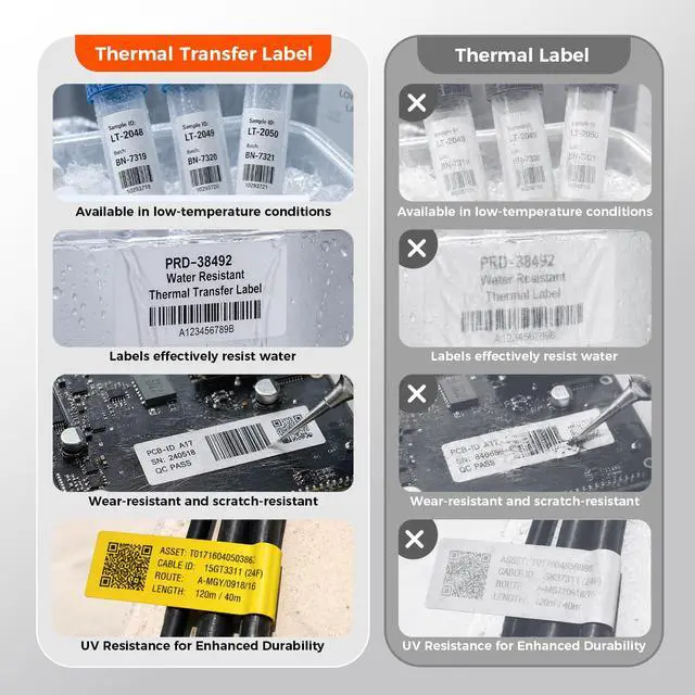 Alt view image 2 of 7 - P31S Portable Industrial Label Printer, 1" Print Head, Bluetooth, Mobile/PC Software. Comes with 1 Roll 0.75" x 19.68ft Label, Harsh Environment Resistant, for Wire, Cable & Heat Shrink Tubes