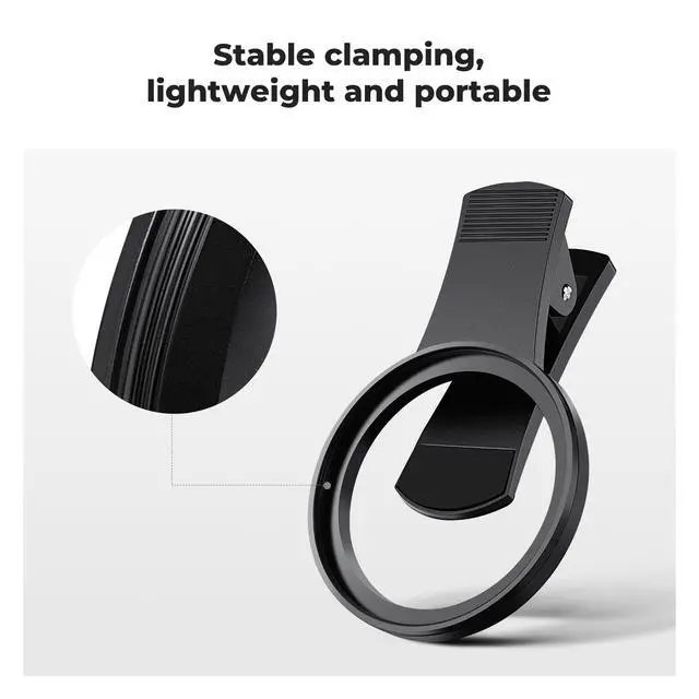 Alt view image 2 of 7 - CONCEPT 52mm Clip-on CPL Phone Camera Lens Filter Kit, Circular Polarizer Polarizing Filter Compatible with iPhone 17 16 15 14 13 12 11