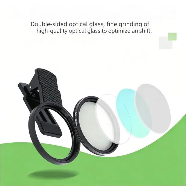 Alt view image 5 of 7 - New CPL Phone Camera Filter Kit with Polarization, Universal Clip-On to Eliminate Glare & Boost Colors for iPhone 17 16 15 14 13 12 11 and Other Smart Phones Photography (52mm)