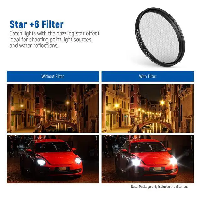 Alt view image 4 of 7 - 67mm ND + CPL + Star + 4 Graduated Color Filter Set with Phone Lens Clamp Compatible with iPhone 17 16 16e 15 14 Pro Max Plus Android Samsung S25 Ultra