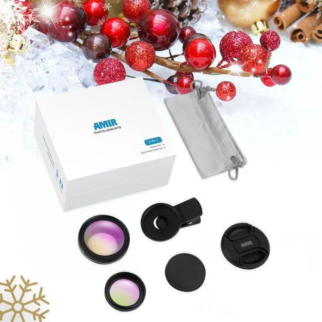 Alt view image 2 of 3 - (Upgraded) Phone Camera Lens, 0.45X Super Wide Angle Lens, 15X Macro Lens, Clip-On 2 in 1 Professional for iPhone Lens Kit for TIK Tok, Vlog, Yotube, Compatible with iPhone, Samsung, Google Pixel