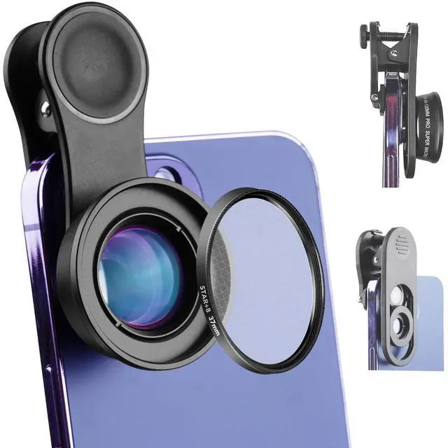 Main image of 120MM Macro Lens for iPhone - Super Macro with , Professional Universal Clip Phone Camera Lens for Photo Video Lens of iPhone Samsung Android