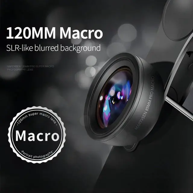 Alt view image 6 of 7 - 120MM Macro Lens for iPhone - Super Macro with , Professional Universal Clip Phone Camera Lens for Photo Video Lens of iPhone Samsung Android